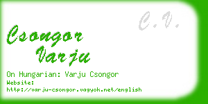 csongor varju business card